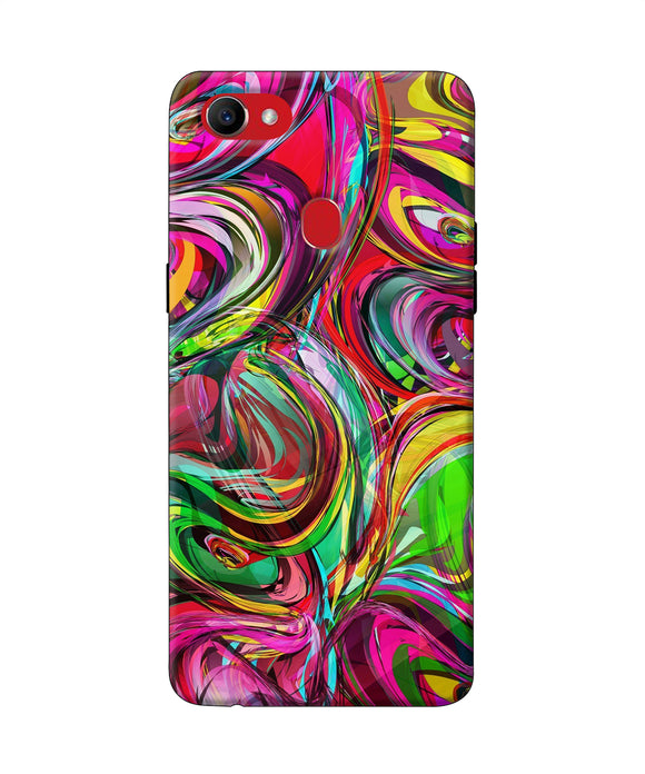 Abstract Colorful Ink Oppo F7 Back Cover