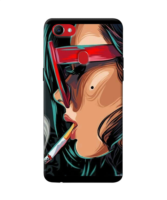 Smoking Girl Oppo F7 Back Cover