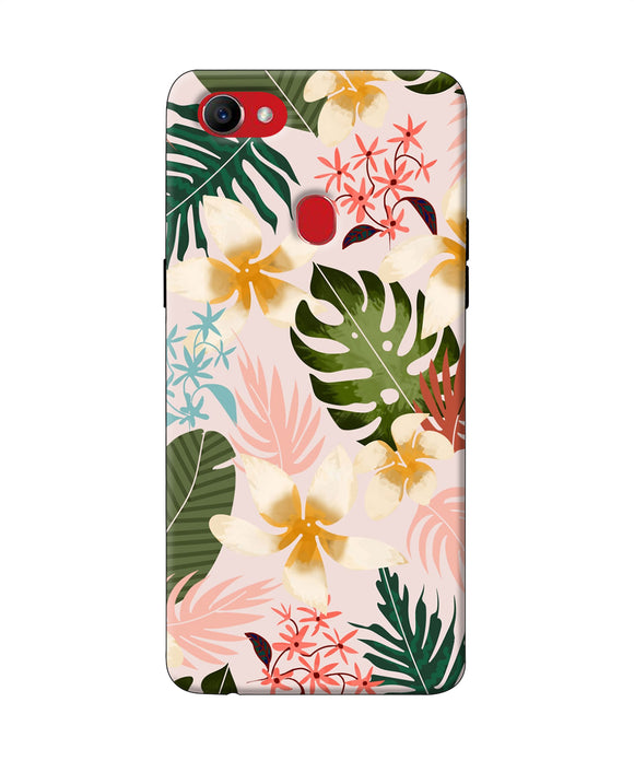 Leaf Print Oppo F7 Back Cover