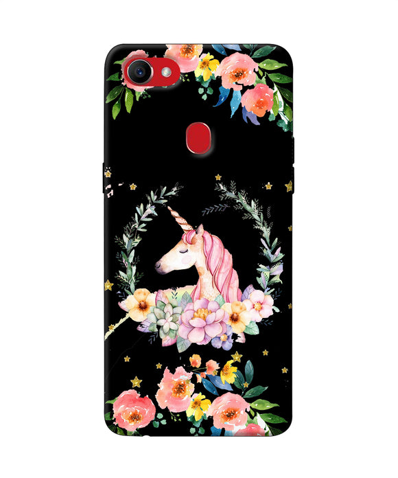 Unicorn Flower Oppo F7 Back Cover