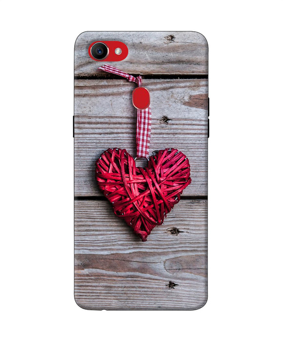 Lace Heart Oppo F7 Back Cover