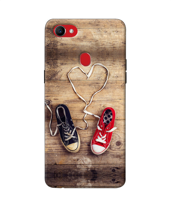 Shoelace Heart Oppo F7 Back Cover