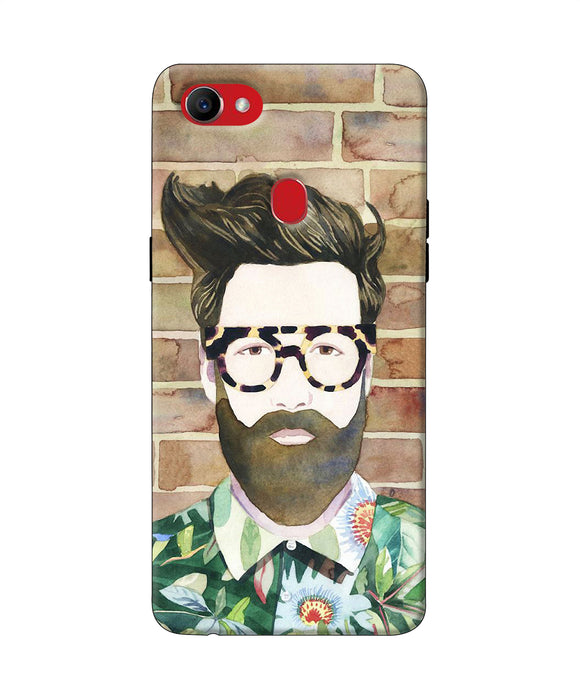 Beard Man With Glass Oppo F7 Back Cover