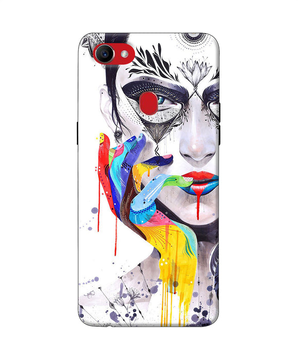 Girl Color Hand Oppo F7 Back Cover