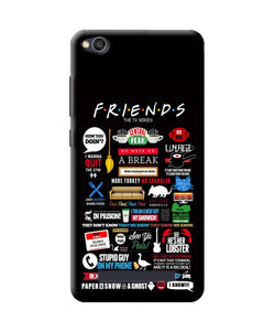 Friends Redmi 4a Back Cover