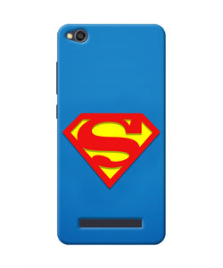 Superman Blue Redmi 4A Real 4D Back Cover