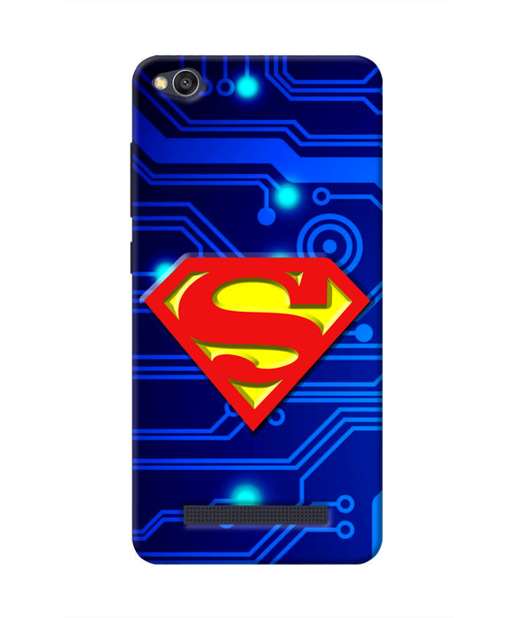 Superman Abstract Redmi 4A Real 4D Back Cover