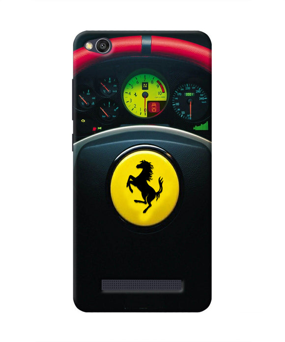 Ferrari Steeriing Wheel Redmi 4A Real 4D Back Cover