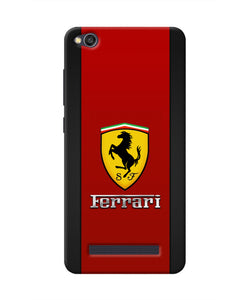 Ferrari Abstract Red Redmi 4A Real 4D Back Cover