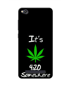 Weed Quote Redmi 4A Real 4D Back Cover