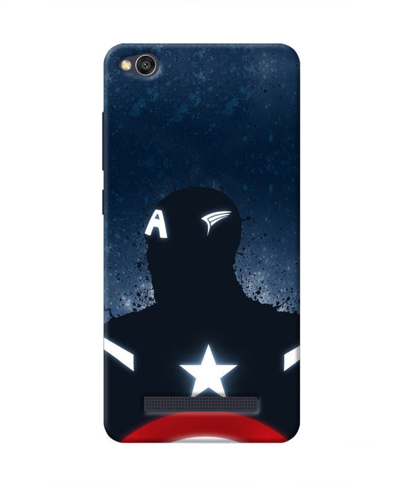 Captain america Shield Redmi 4A Real 4D Back Cover