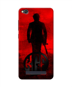 Rocky Bhai K G F Chapter 2 Logo Redmi 4A Real 4D Back Cover