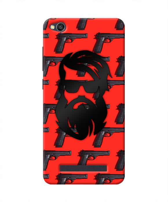 Rocky Bhai Beard Look Redmi 4A Real 4D Back Cover