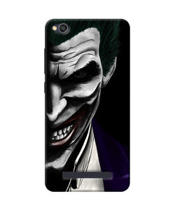 The Joker Black Redmi 4a Back Cover