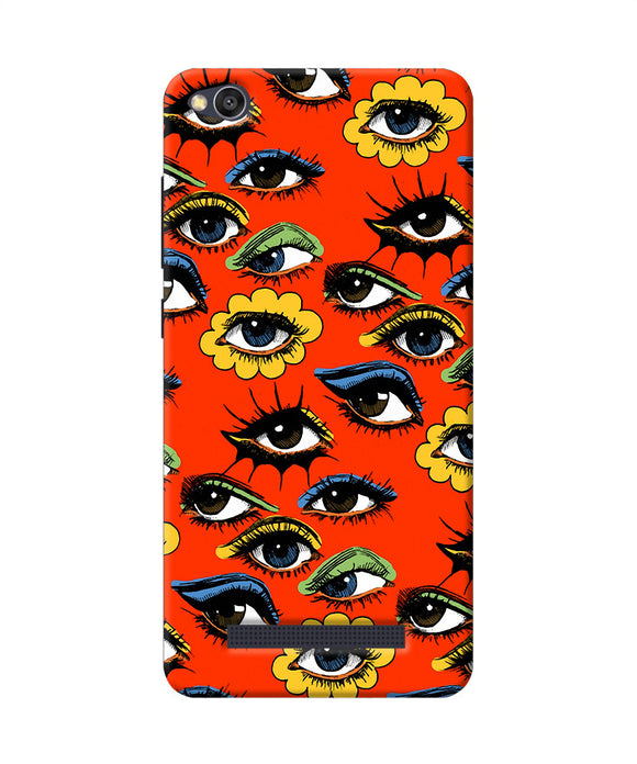 Abstract Eyes Pattern Redmi 4a Back Cover