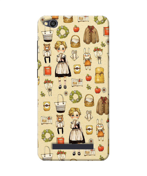 Canvas Girl Print Redmi 4a Back Cover