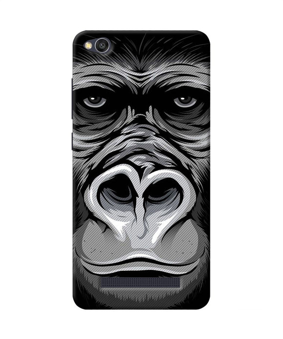Black Chimpanzee Redmi 4a Back Cover