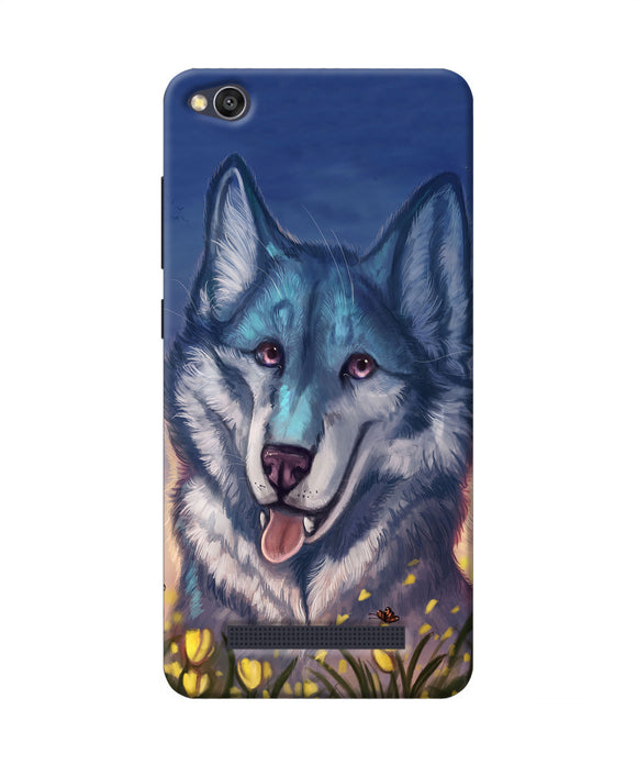 Cute Wolf Redmi 4a Back Cover