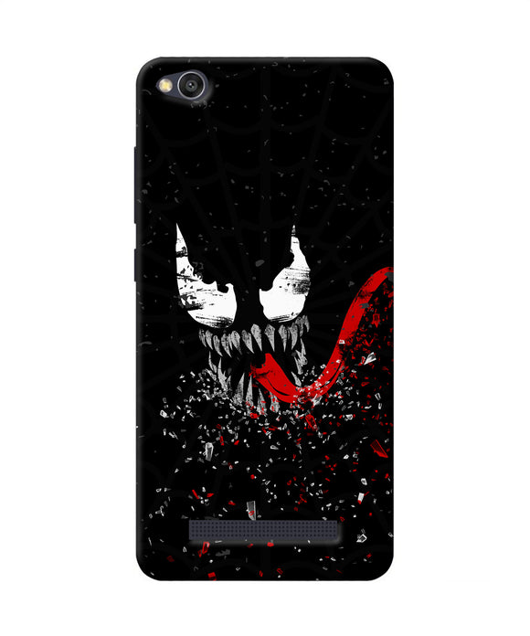 Venom Black Poster Redmi 4a Back Cover