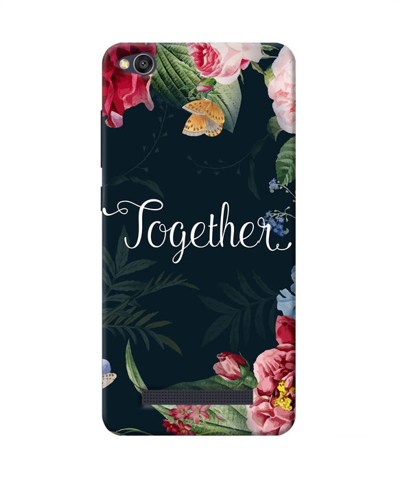 Together Flower Redmi 4a Back Cover