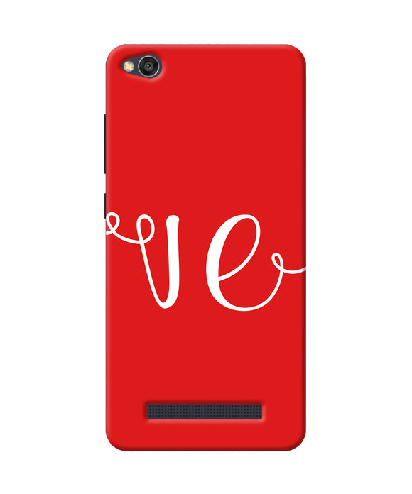 Love Two Redmi 4a Back Cover