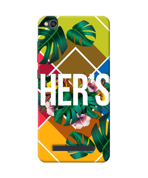 His Her Two Redmi 4a Back Cover