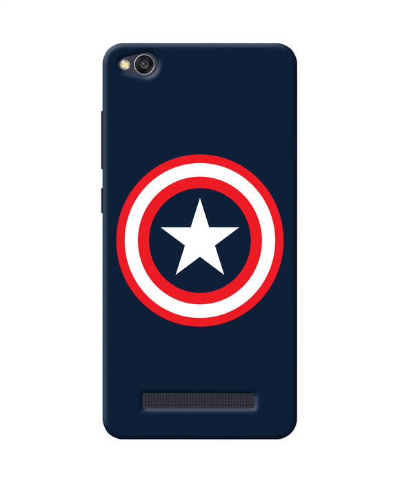 Captain America Logo Redmi 4a Back Cover