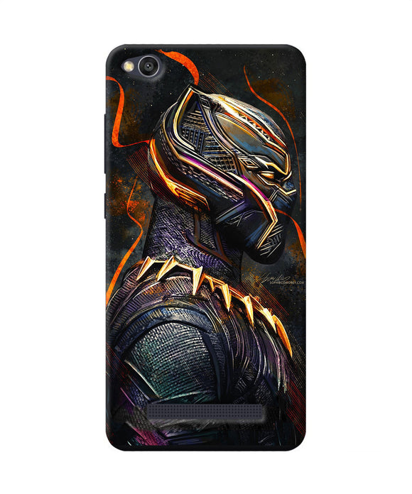 Black Panther Side Face Redmi 4a Back Cover
