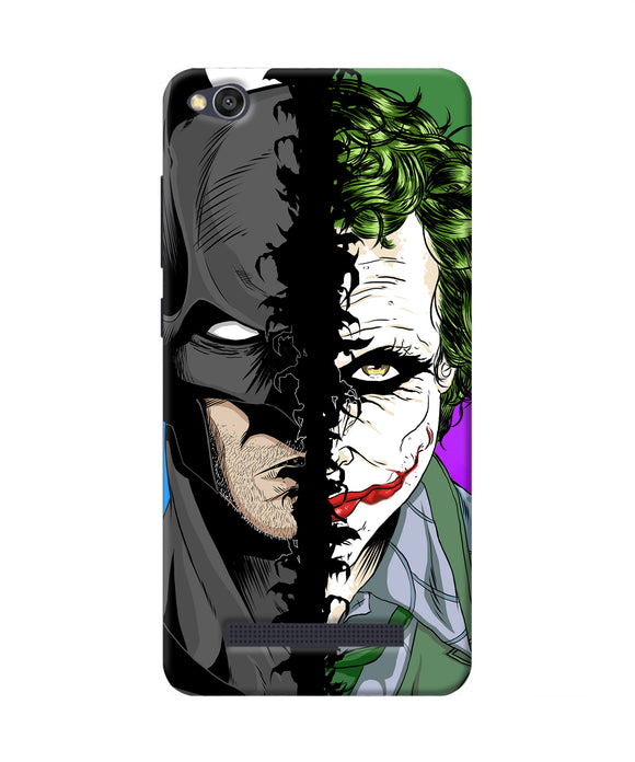 Batman Vs Joker Half Face Redmi 4a Back Cover