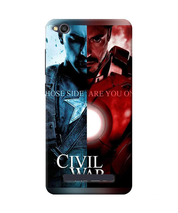 Civil War Redmi 4a Back Cover