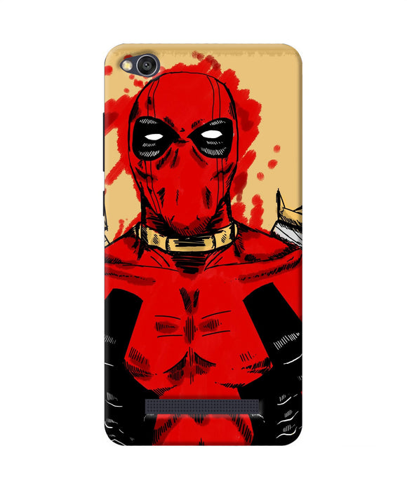 Blooded Deadpool Redmi 4a Back Cover