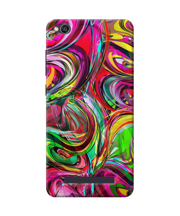 Abstract Colorful Ink Redmi 4a Back Cover