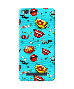 Lol Lips Print Redmi 4a Back Cover