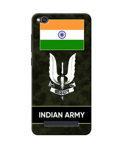 Indian Flag Balidan Logo Redmi 4a Back Cover