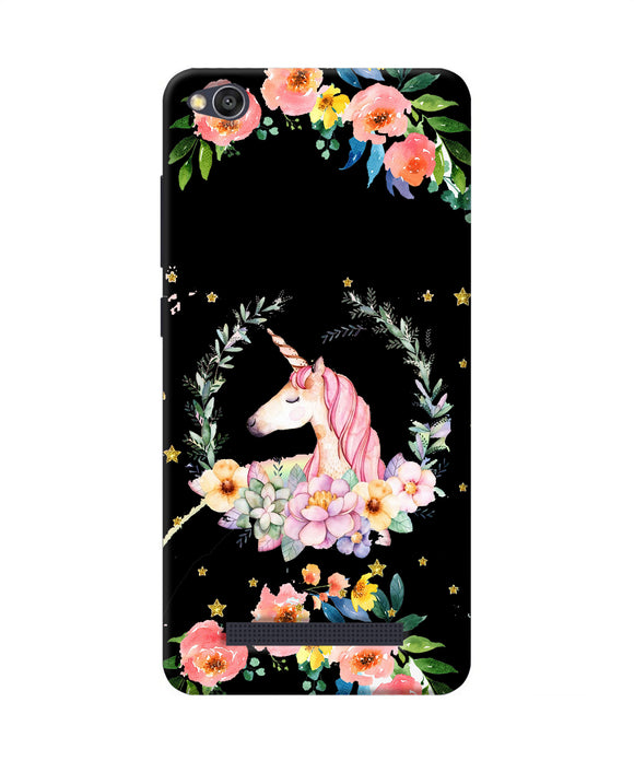 Unicorn Flower Redmi 4a Back Cover