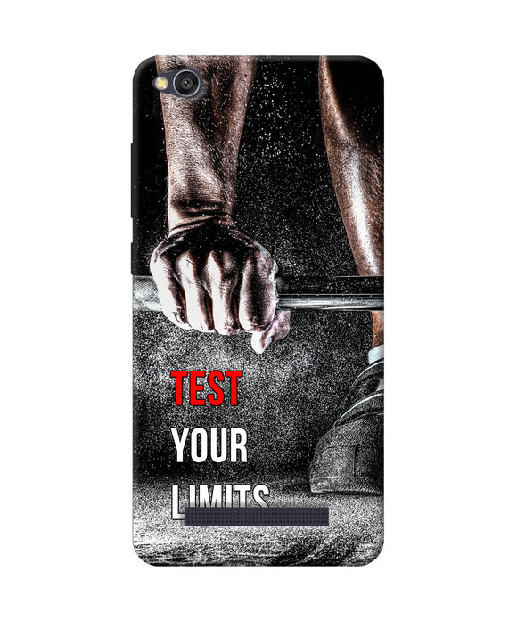 Test Your Limit Quote Redmi 4a Back Cover