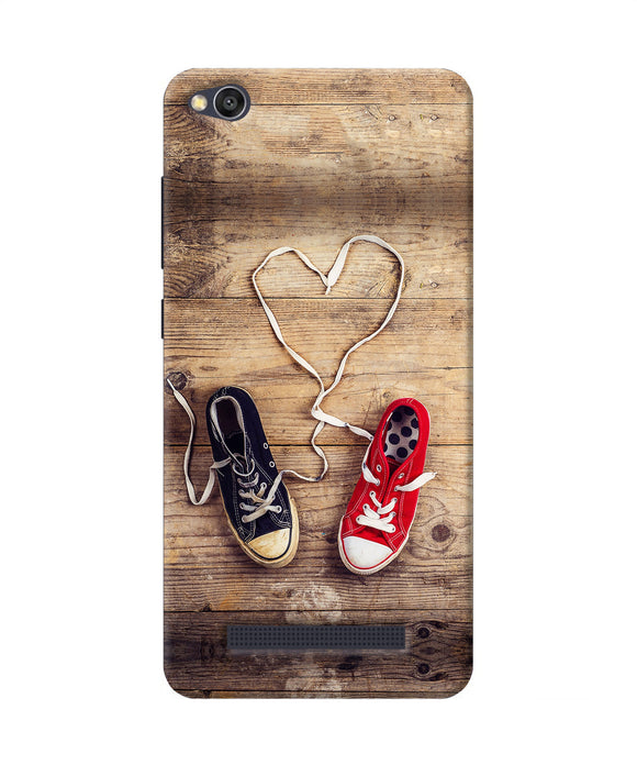 Shoelace Heart Redmi 4a Back Cover