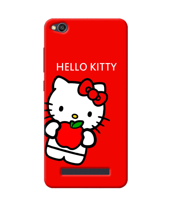 Hello Kitty Red Redmi 4a Back Cover
