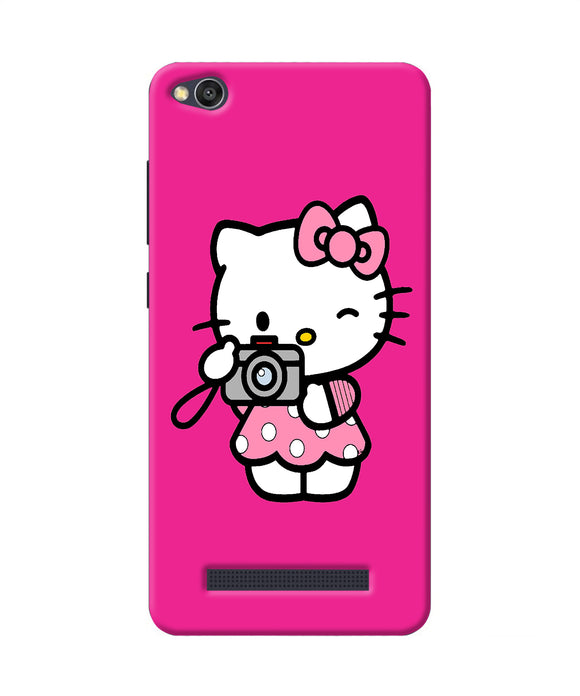 Hello Kitty Cam Pink Redmi 4a Back Cover