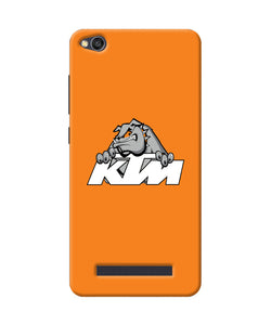 Ktm Dog Logo Redmi 4a Back Cover