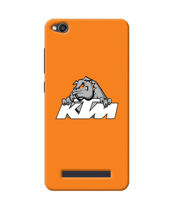 Ktm Dog Logo Redmi 4a Back Cover