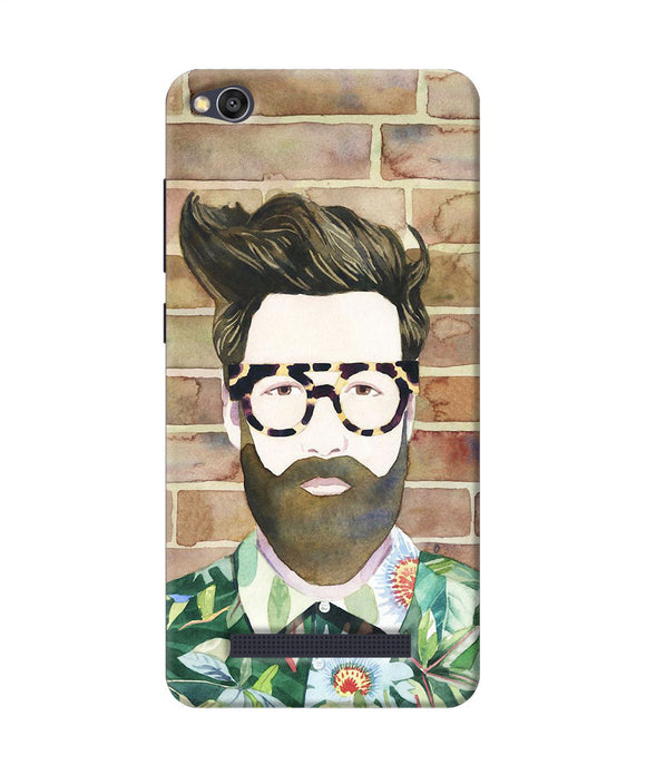 Beard Man With Glass Redmi 4a Back Cover