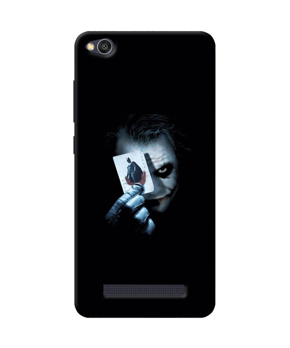 Joker Dark Knight Card Redmi 4a Back Cover