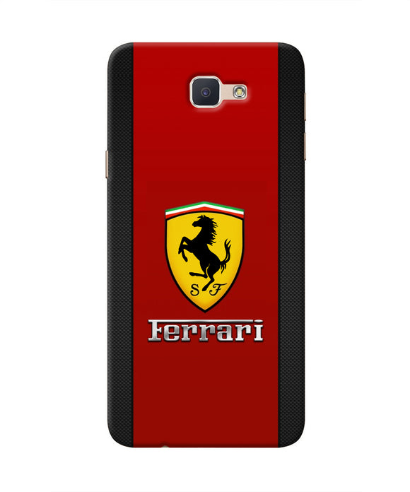 Ferrari Abstract Red Samsung J7 Prime Real 4D Back Cover