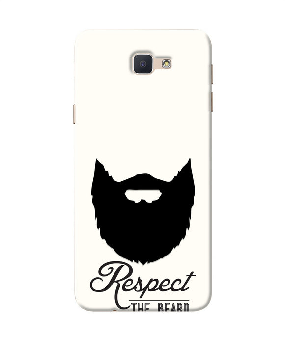 Respect the Beard Samsung J7 Prime Real 4D Back Cover