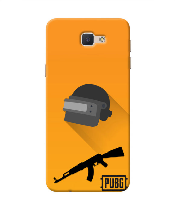 PUBG Helmet and Gun Samsung J7 Prime Real 4D Back Cover