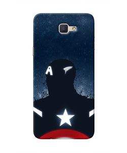 Captain america Shield Samsung J7 Prime Real 4D Back Cover