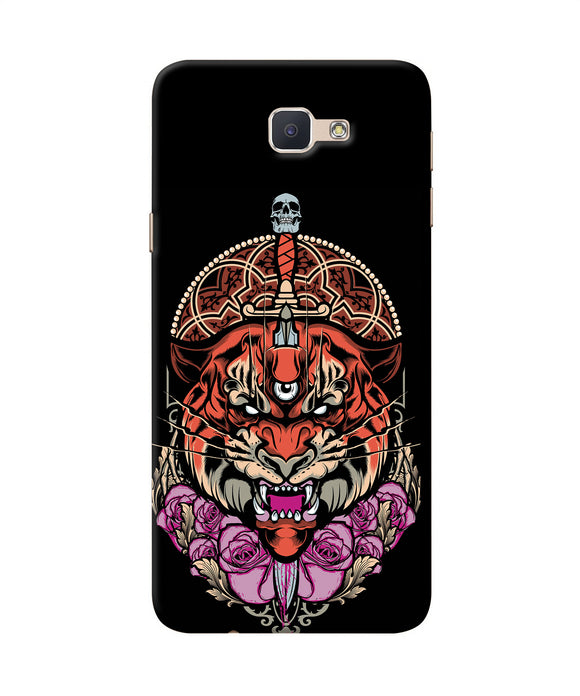Abstract Tiger Samsung J7 Prime Back Cover