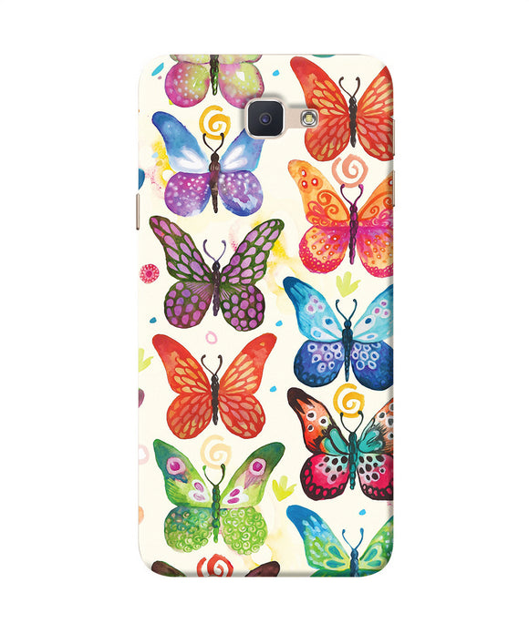 Abstract Butterfly Print Samsung J7 Prime Back Cover