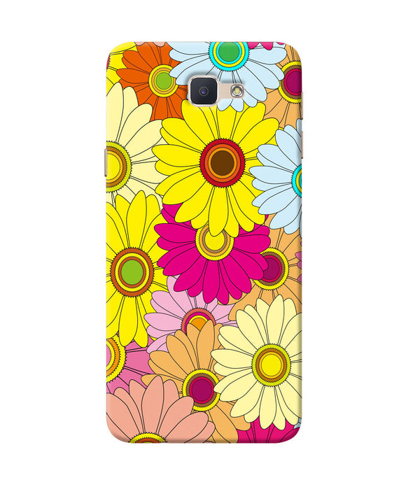Abstract Colorful Flowers Samsung J7 Prime Back Cover